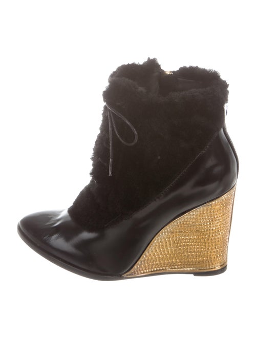 Paloma Barceló Kate Wedge Ankle Boots w/ Tags Blac
