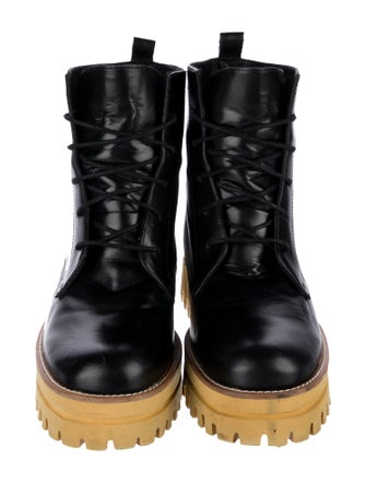 Paloma Barceló Leather Combat Boots