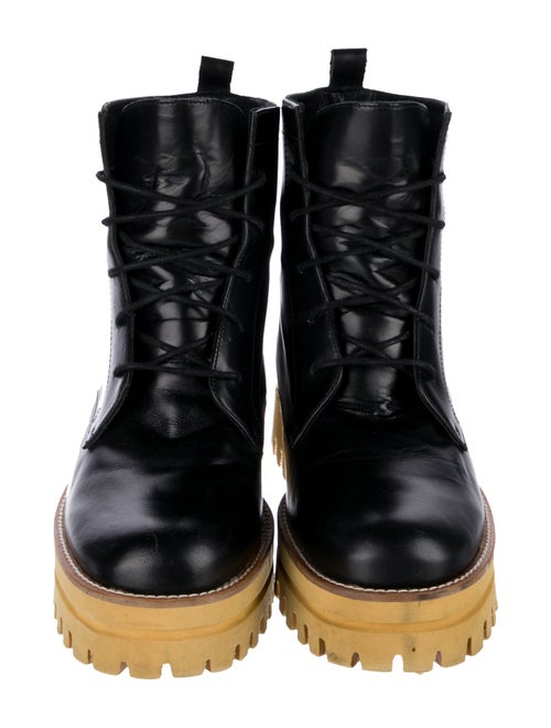 Paloma Barceló Leather Combat Boots