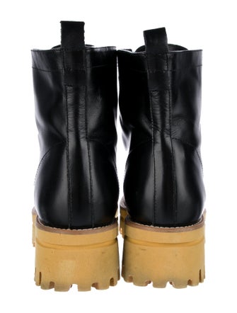 Paloma Barceló Leather Combat Boots