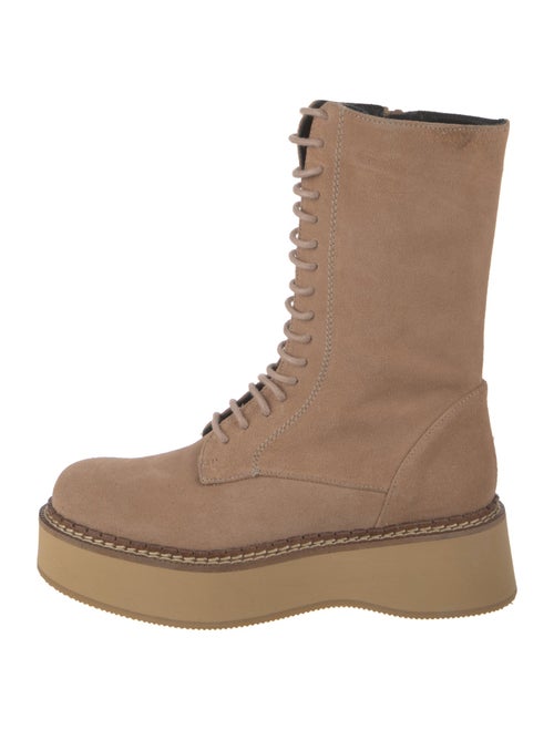 Paloma Barceló Suede Combat Boots