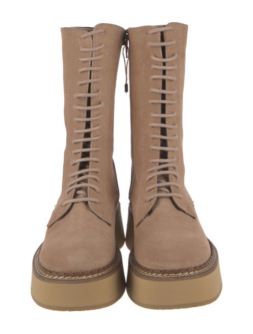 Paloma Barceló Suede Combat Boots