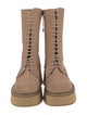 Paloma Barceló Suede Combat Boots