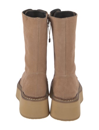 Paloma Barceló Suede Combat Boots