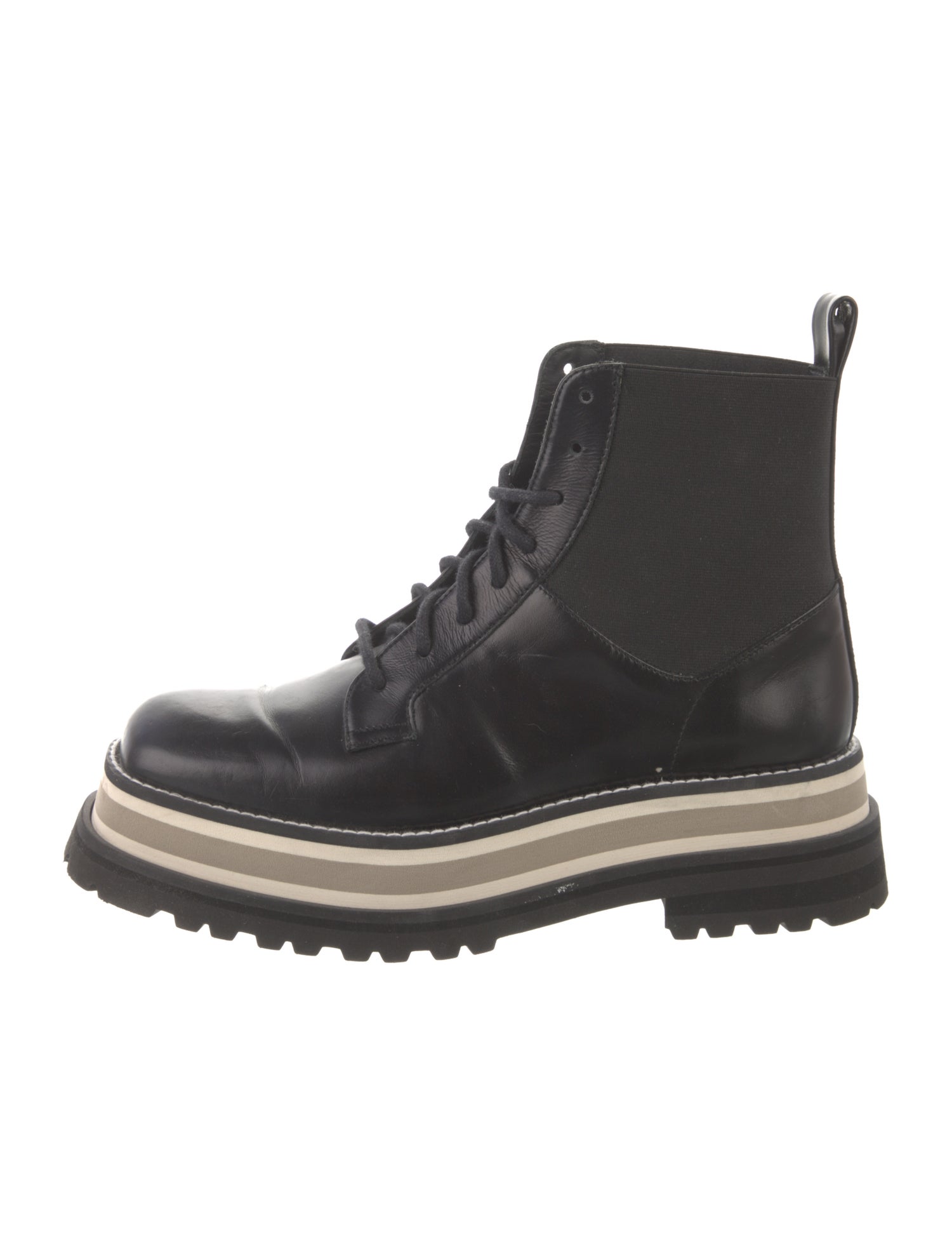 Paloma Barceló Leather Combat Boots