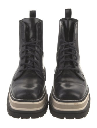 Paloma Barceló Leather Combat Boots