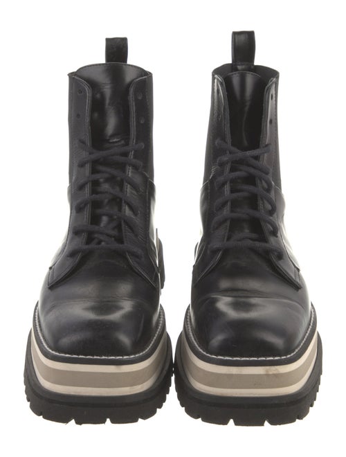 Paloma Barceló Leather Combat Boots