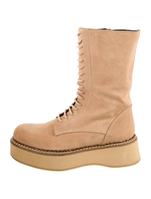 Paloma Barceló Suede Combat Boots