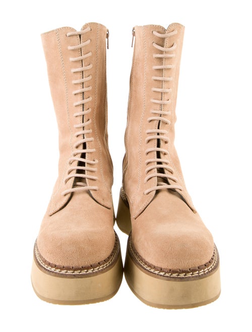 Paloma Barceló Suede Combat Boots