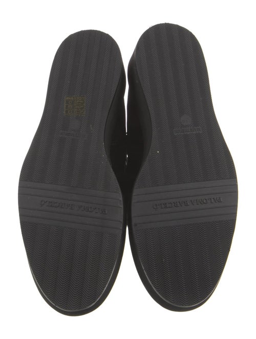 Paloma Barceló Suede Fur Trim Lace-Up Boots