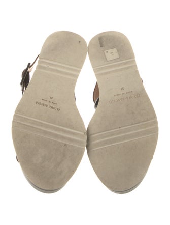 Paloma Barceló Patent Leather Slingback Sandals