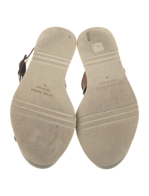 Paloma Barceló Patent Leather Slingback Sandals