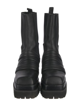 Paloma Barceló Leather Combat Boots