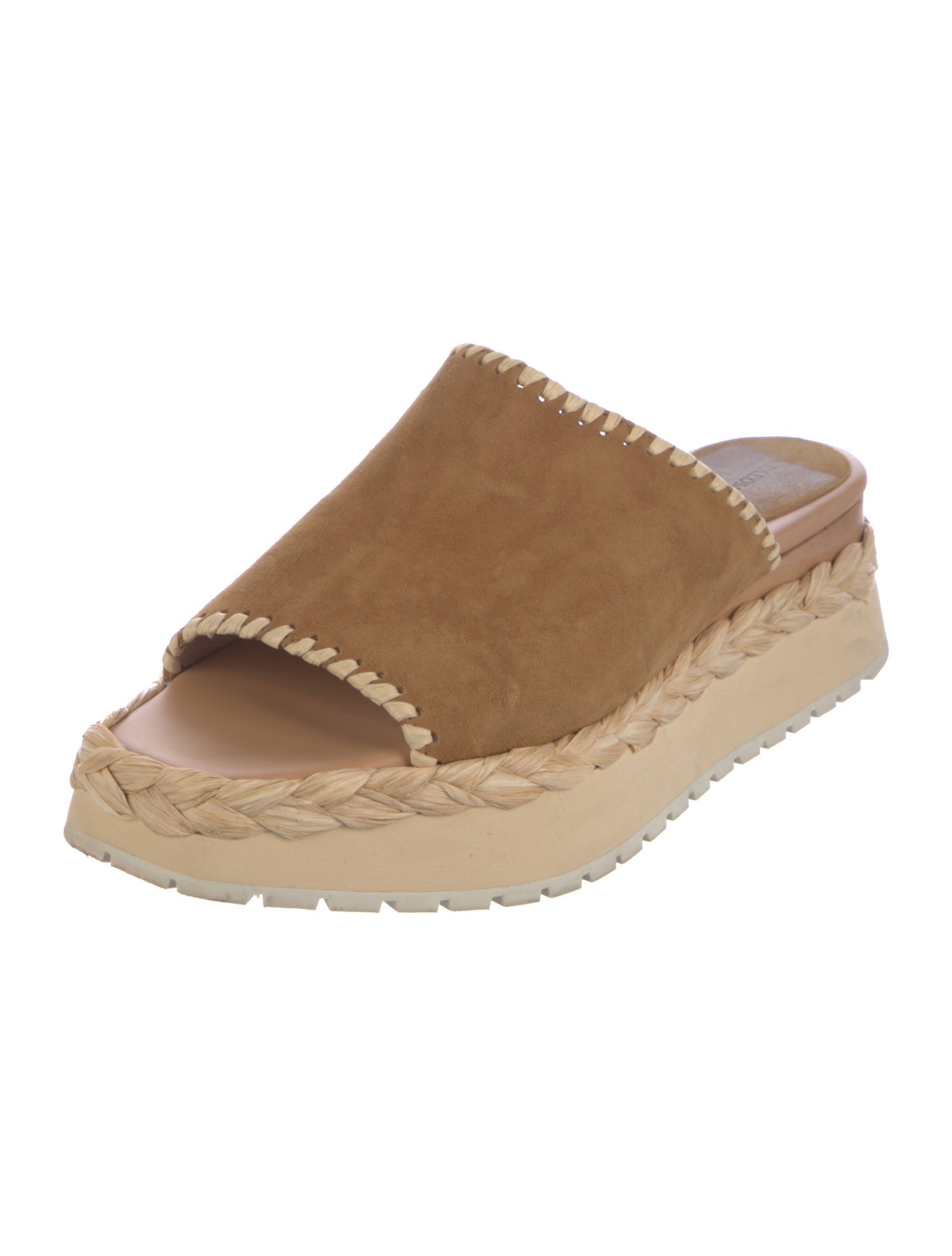 Paloma Barceló Suede Braided Accents Espadrilles