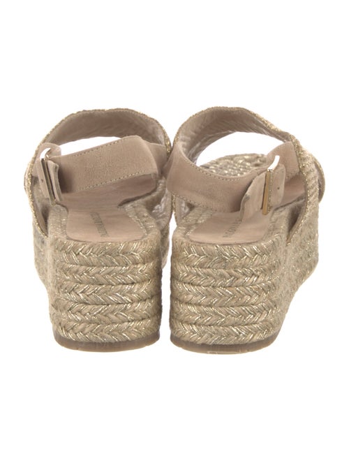 Paloma Barceló Straw Glitter Accents Espadrilles