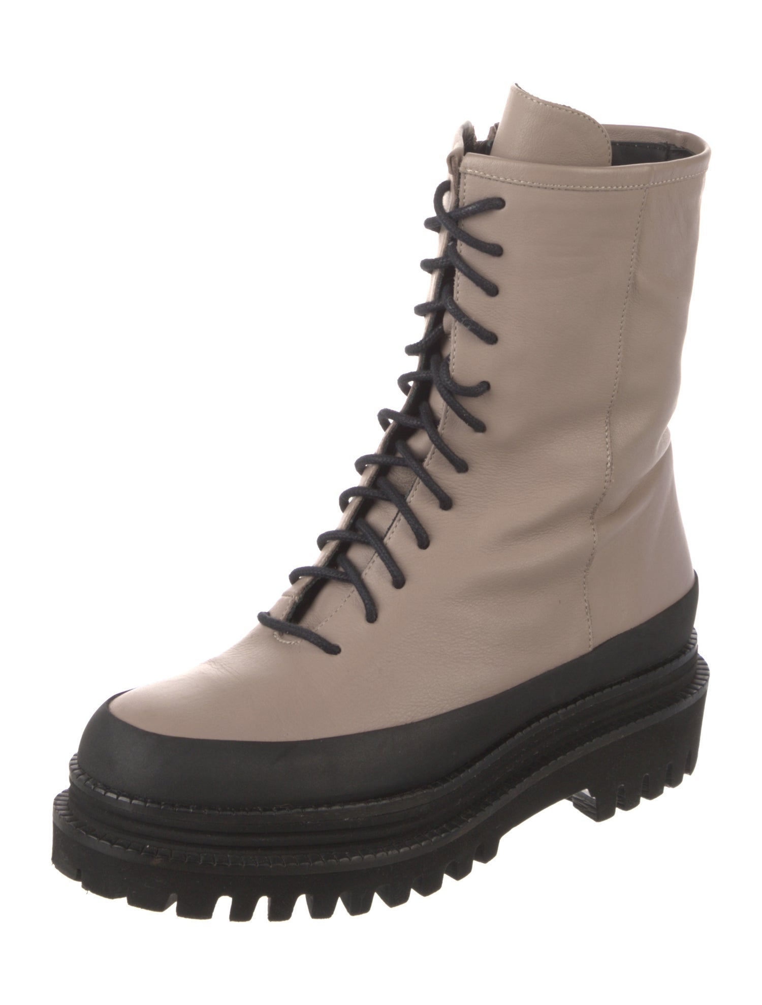 Paloma Barceló Leather Combat Boots