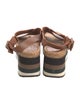 Paloma Barceló Leather Striped Espadrilles