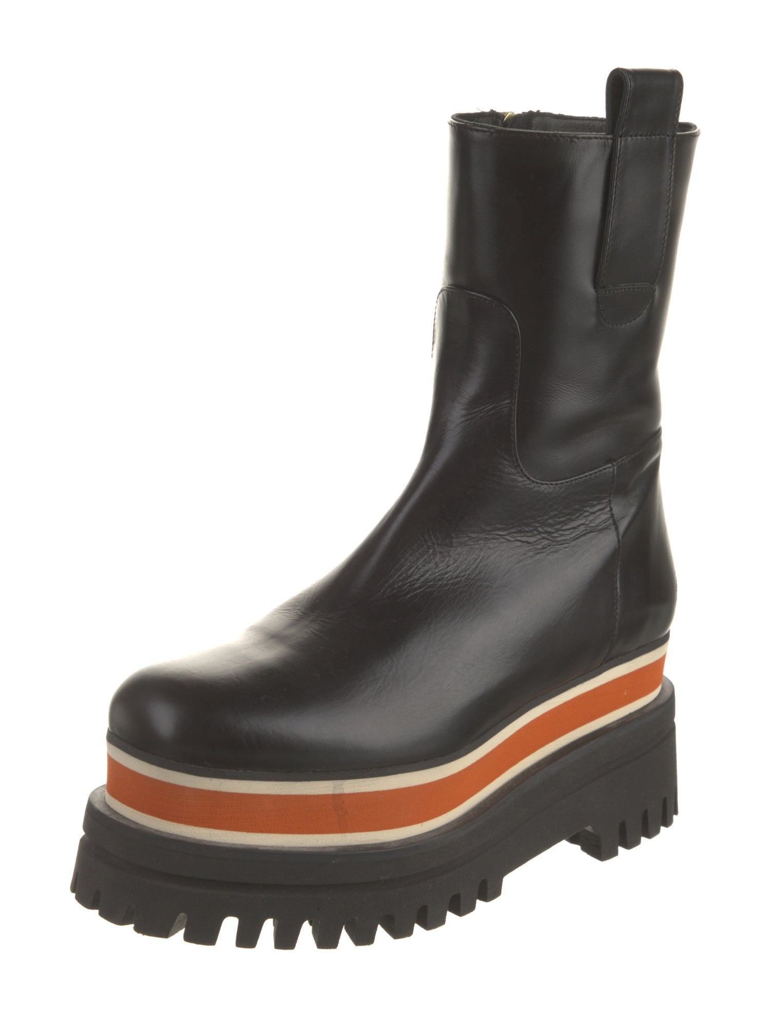 Paloma Barceló Leather Combat Boots