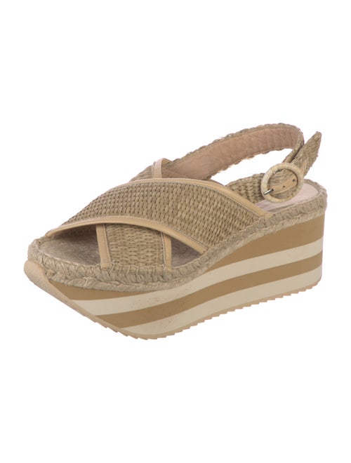 Paloma Barceló Straw Slingback Sandals
