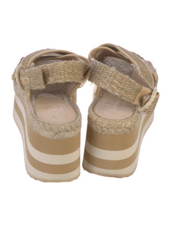 Paloma Barceló Straw Slingback Sandals