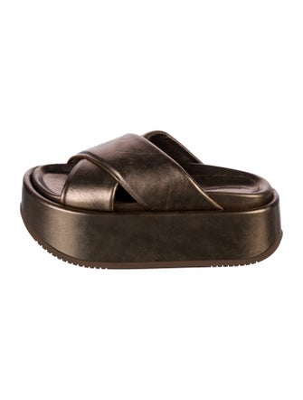 Paloma Barceló Leather Slides