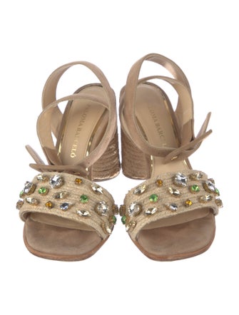 Paloma Barceló Raffia Sandals