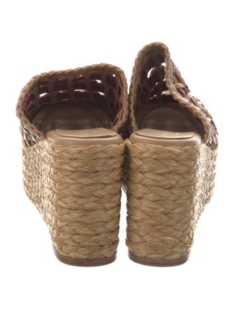 Paloma Barceló Leather Animal Print Espadrilles