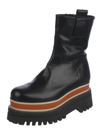 Paloma Barceló Leather Rain Boots