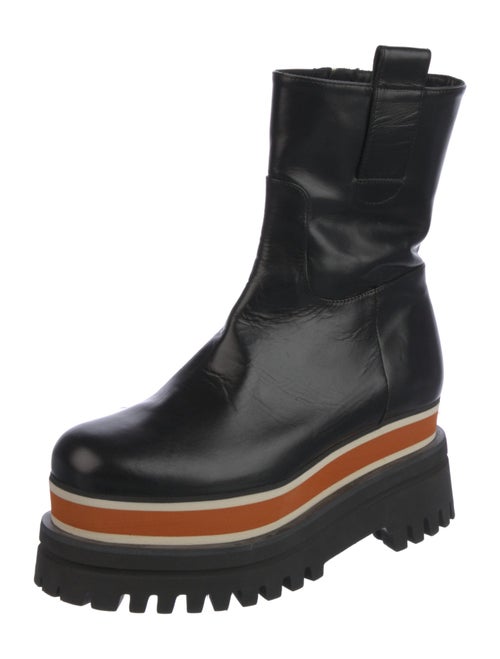 Paloma Barceló Leather Rain Boots