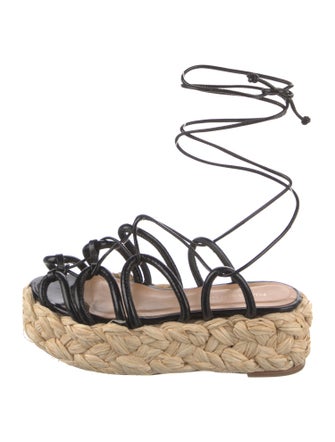 Paloma Barceló Leather Espadrilles