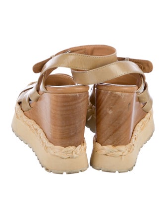 Paloma Barceló Straw Braided Accents Espadrilles