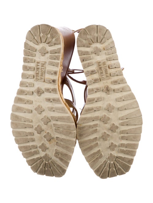 Paloma Barceló Straw Braided Accents Espadrilles