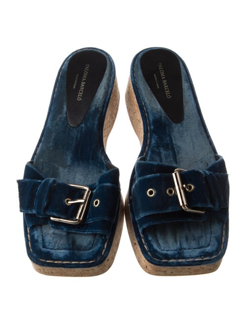 Paloma Barceló Velvet Slides