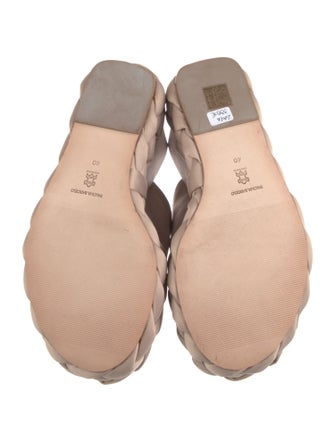 Paloma Barceló Satin Braided Accents Espadrilles