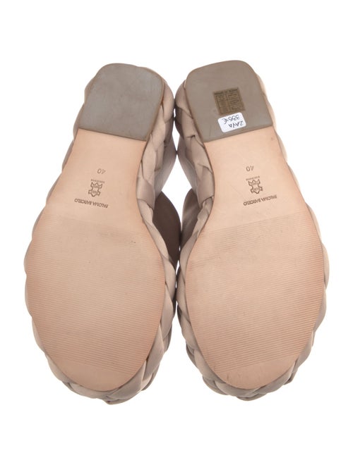 Paloma Barceló Satin Braided Accents Espadrilles