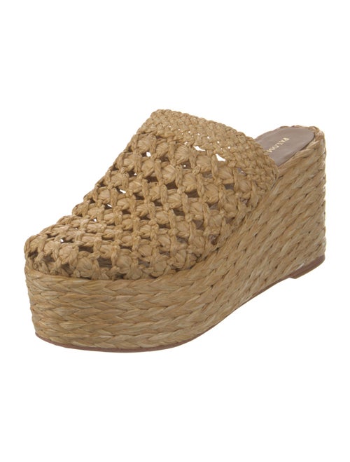 Paloma Barceló Straw Braided Accents Espadrilles