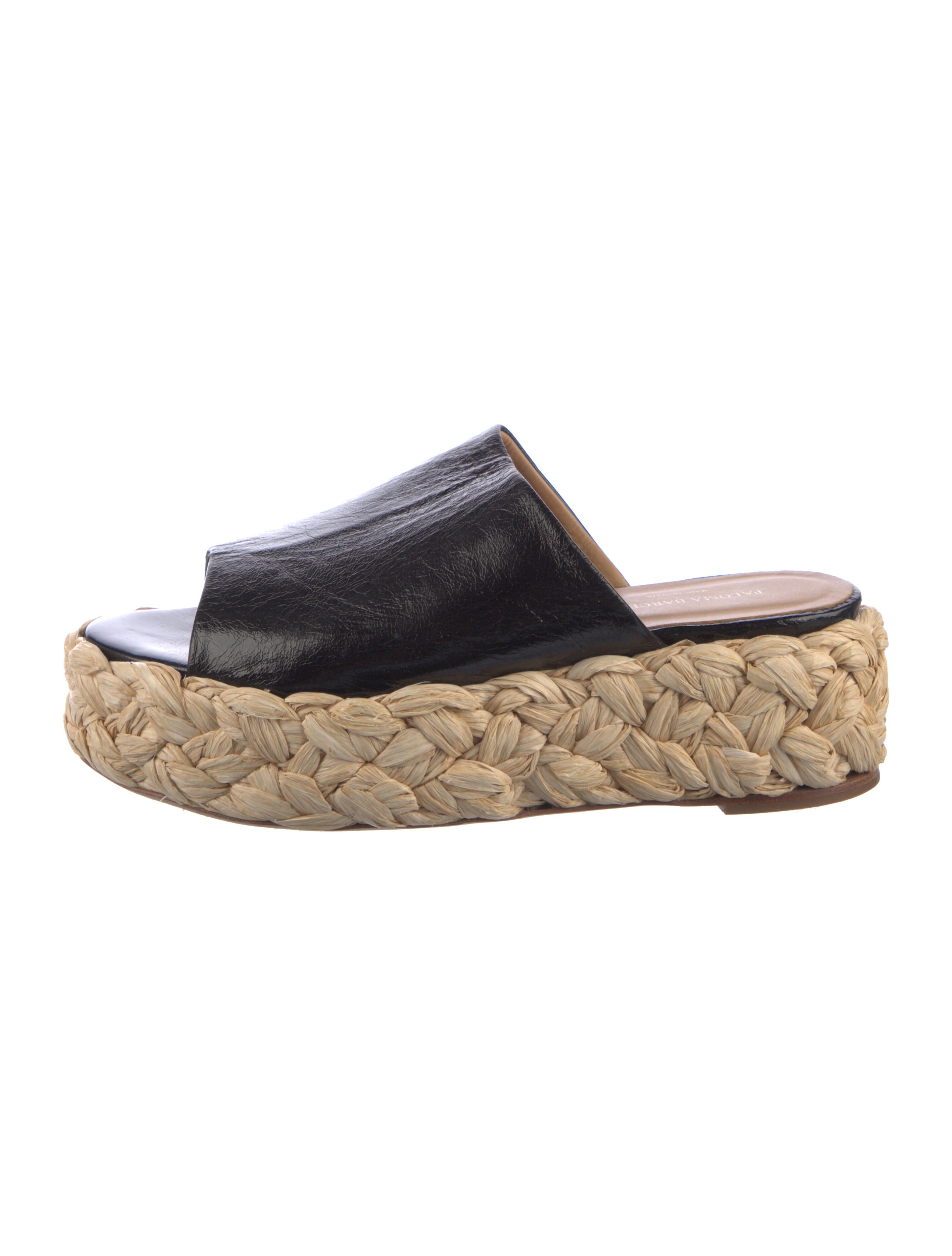 Paloma Barceló Leather Animal Print Espadrilles