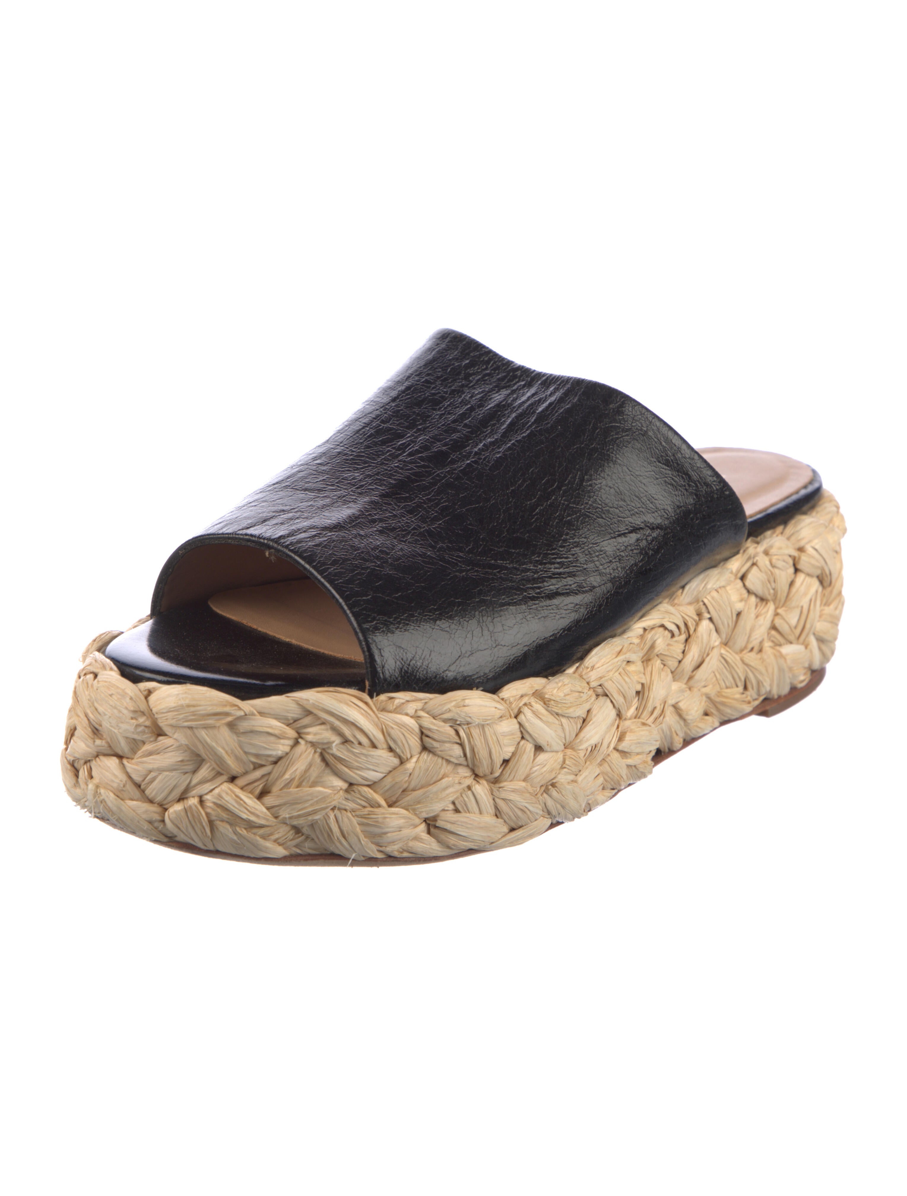 Paloma Barceló Leather Animal Print Espadrilles