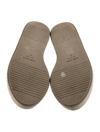 Paloma Barceló Canvas Crystal Embellishments Espadrilles