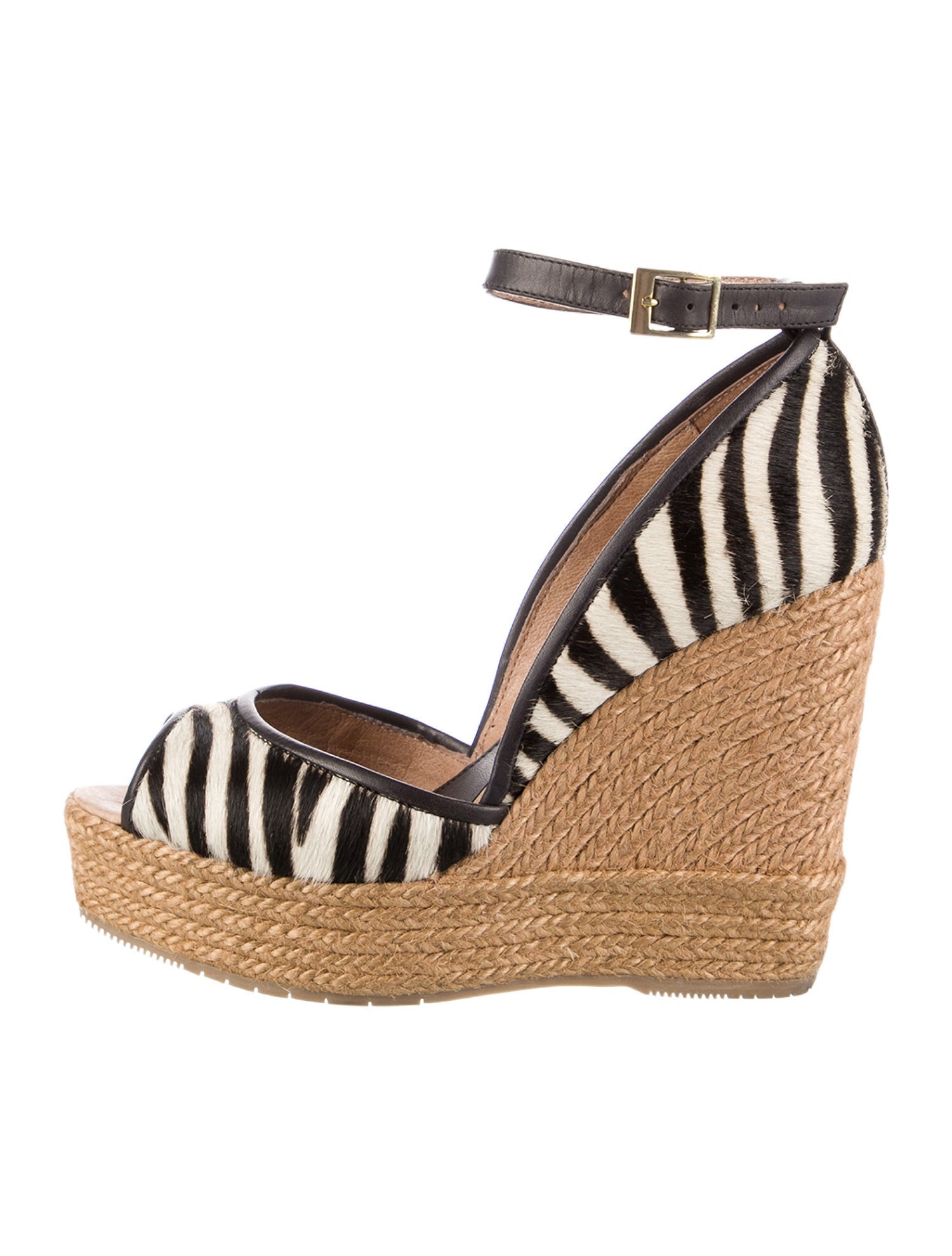 Paloma Barceló Ponyhair Striped Espadrilles