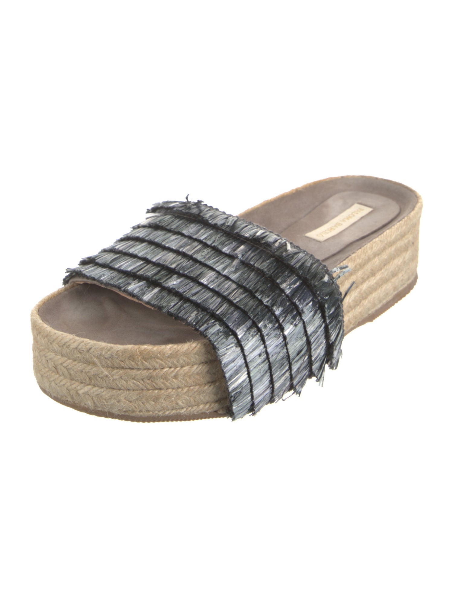 Paloma Barceló Raffia Espadrilles