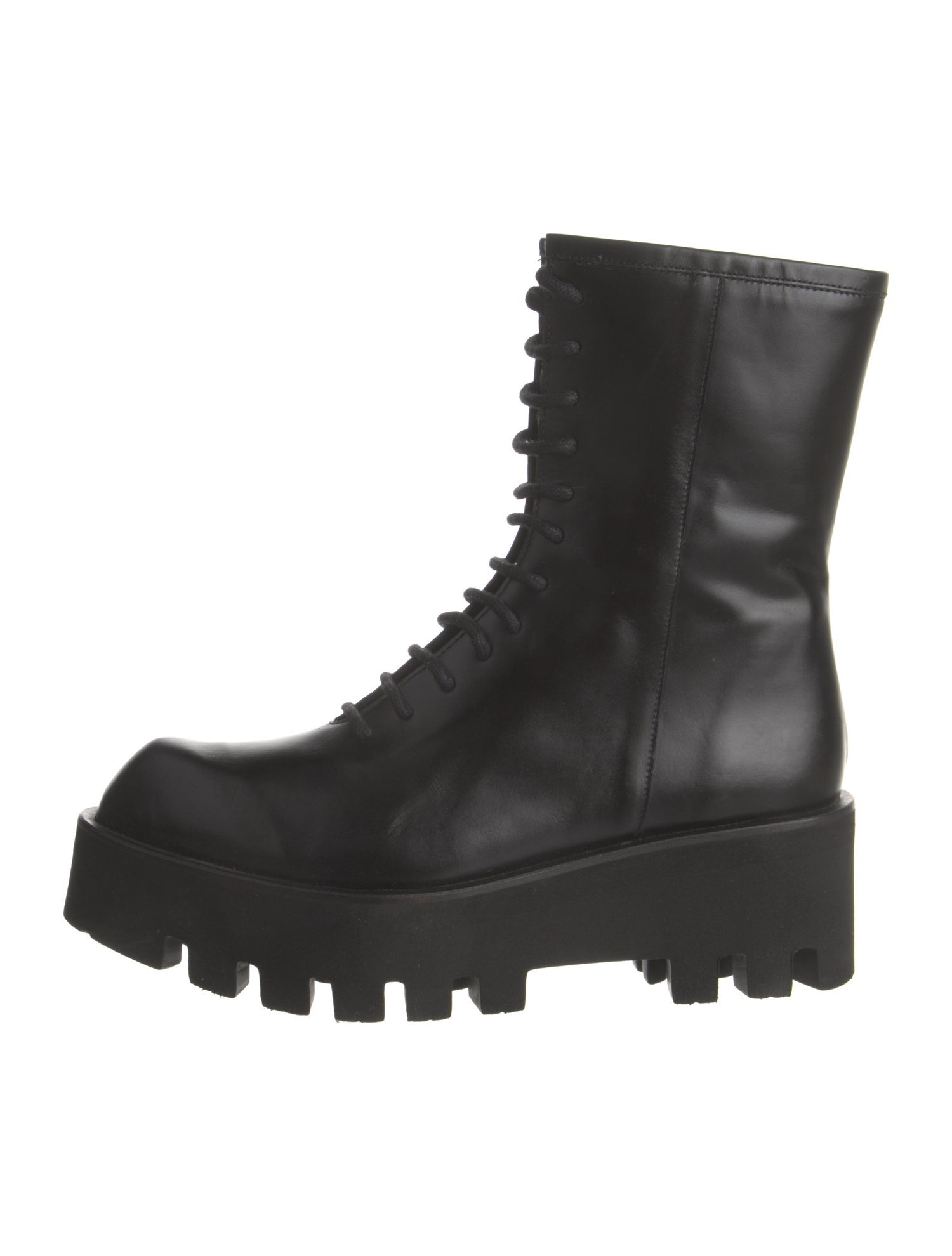 Paloma Barceló Leather Combat Boots