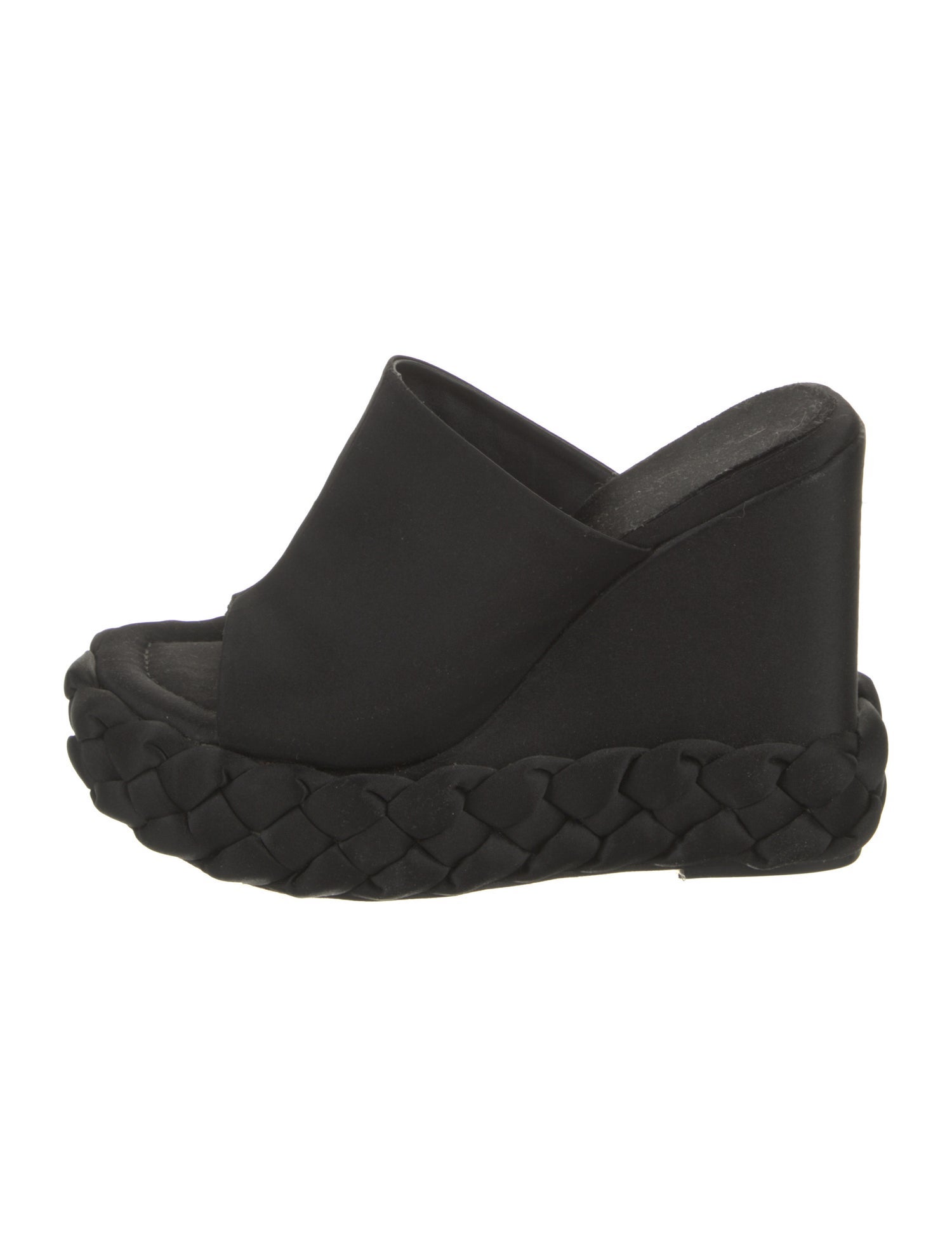 Paloma Barceló Satin Braided Accents Slides