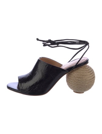 Paloma Barceló Leather Braided Accents Sandals
