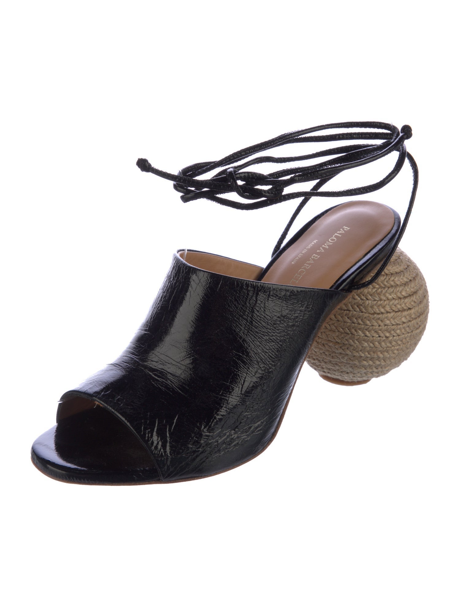 Paloma Barceló Leather Braided Accents Sandals