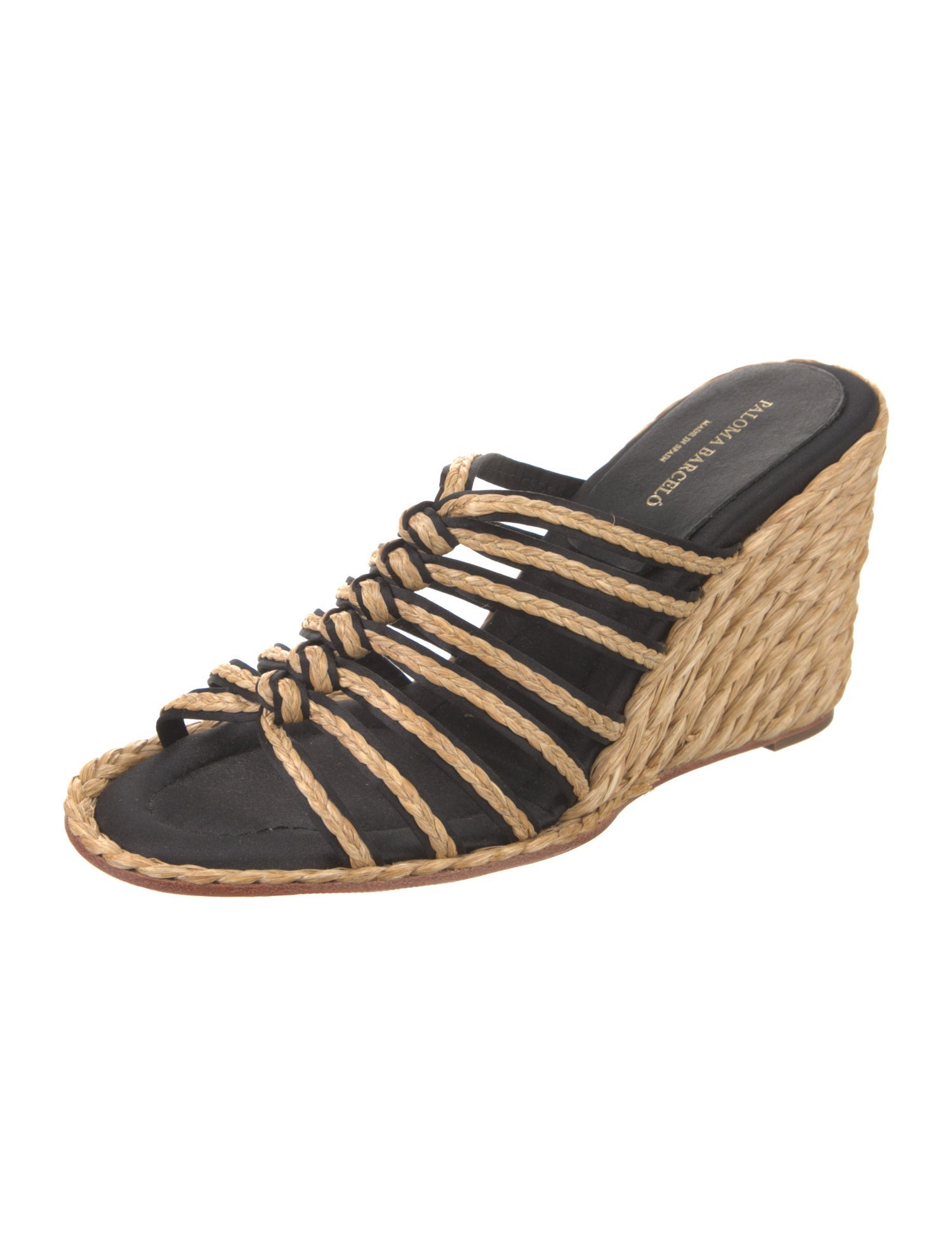 Paloma Barceló Straw Espadrilles