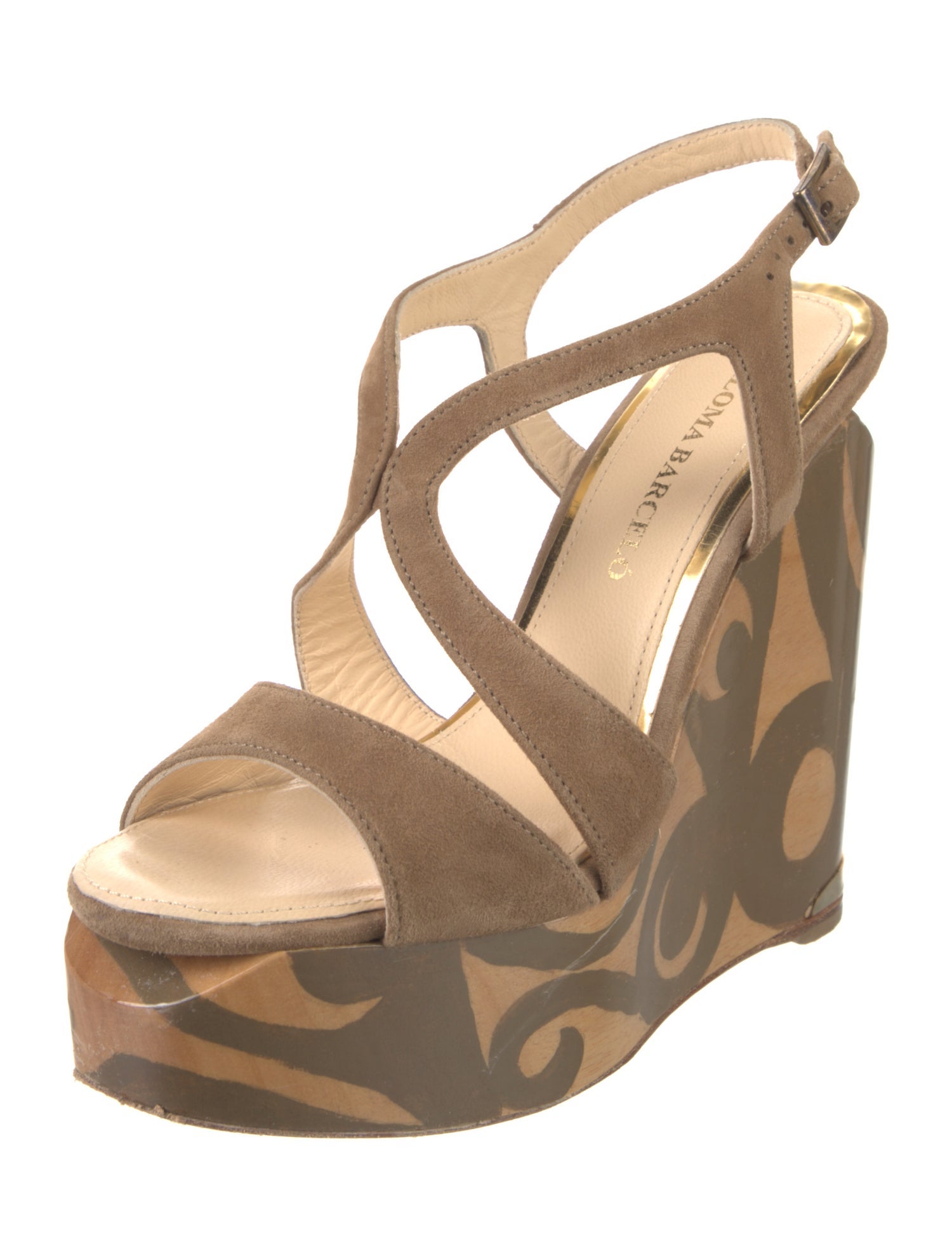 Paloma Barceló Suede Slingback Sandals