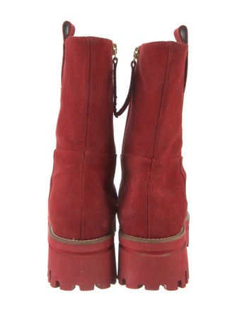 Paloma Barceló Suede Combat Boots