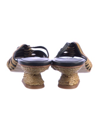 Paloma Barceló Raffia Slides