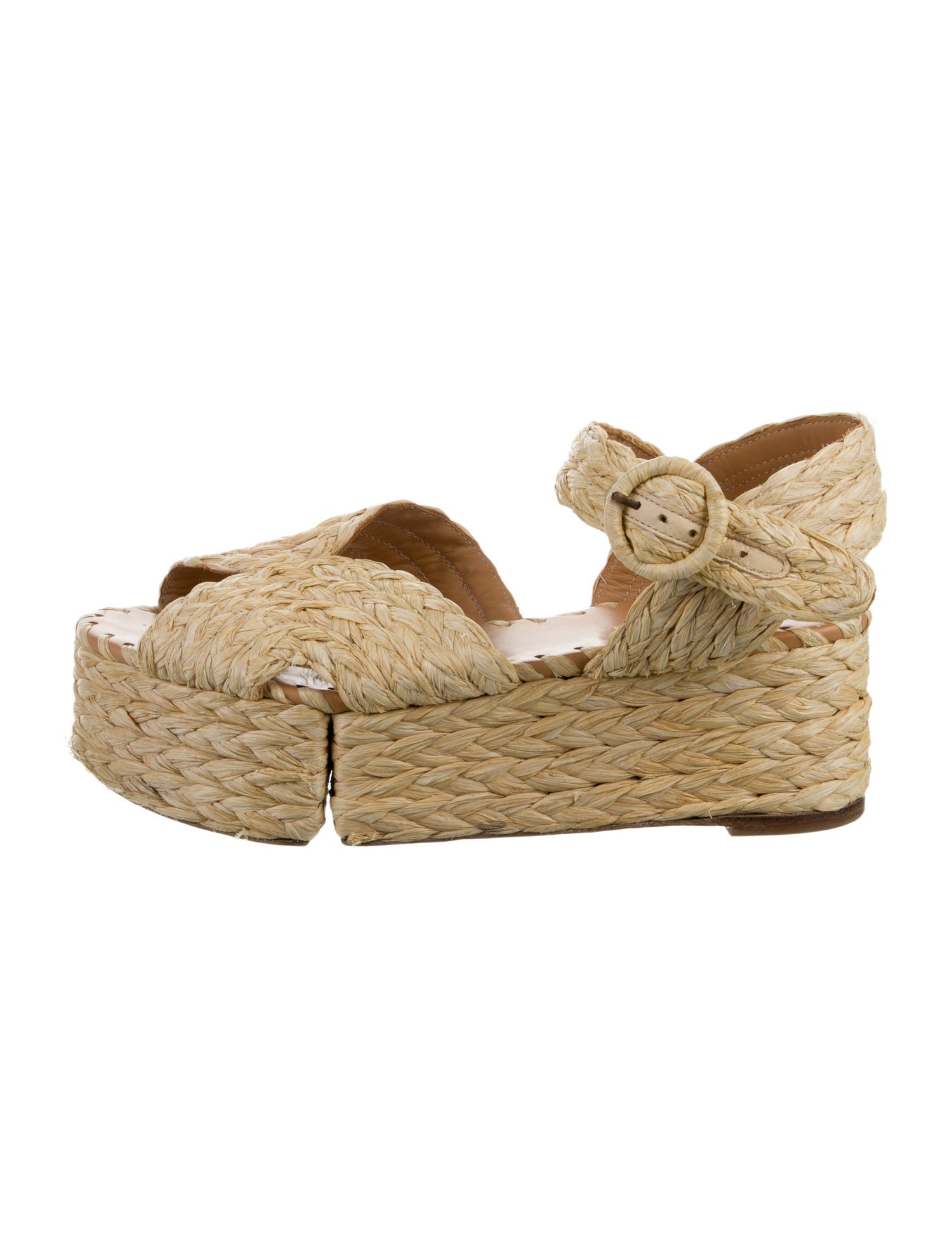 Paloma Barceló Straw Espadrilles